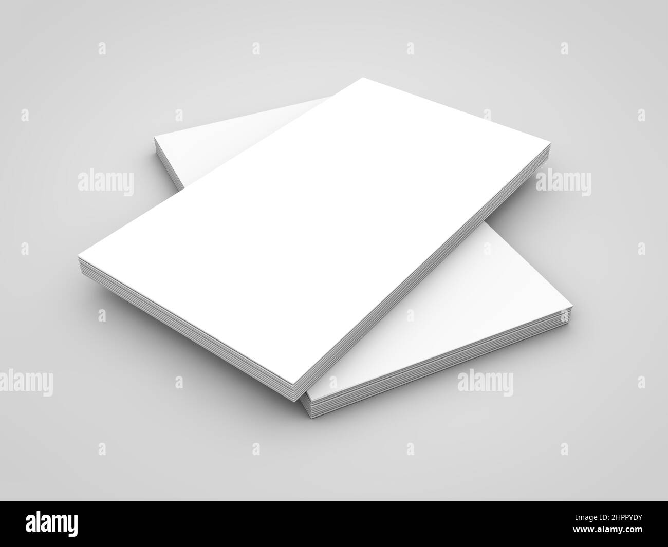 Rappresentazione del biglietto da visita Mockup 3D Foto Stock