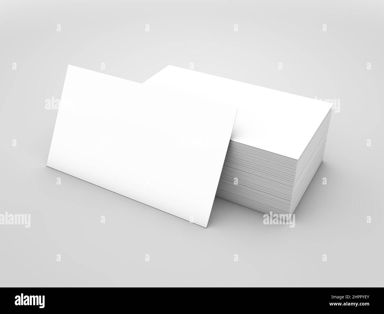 Rappresentazione del biglietto da visita Mockup 3D Foto Stock