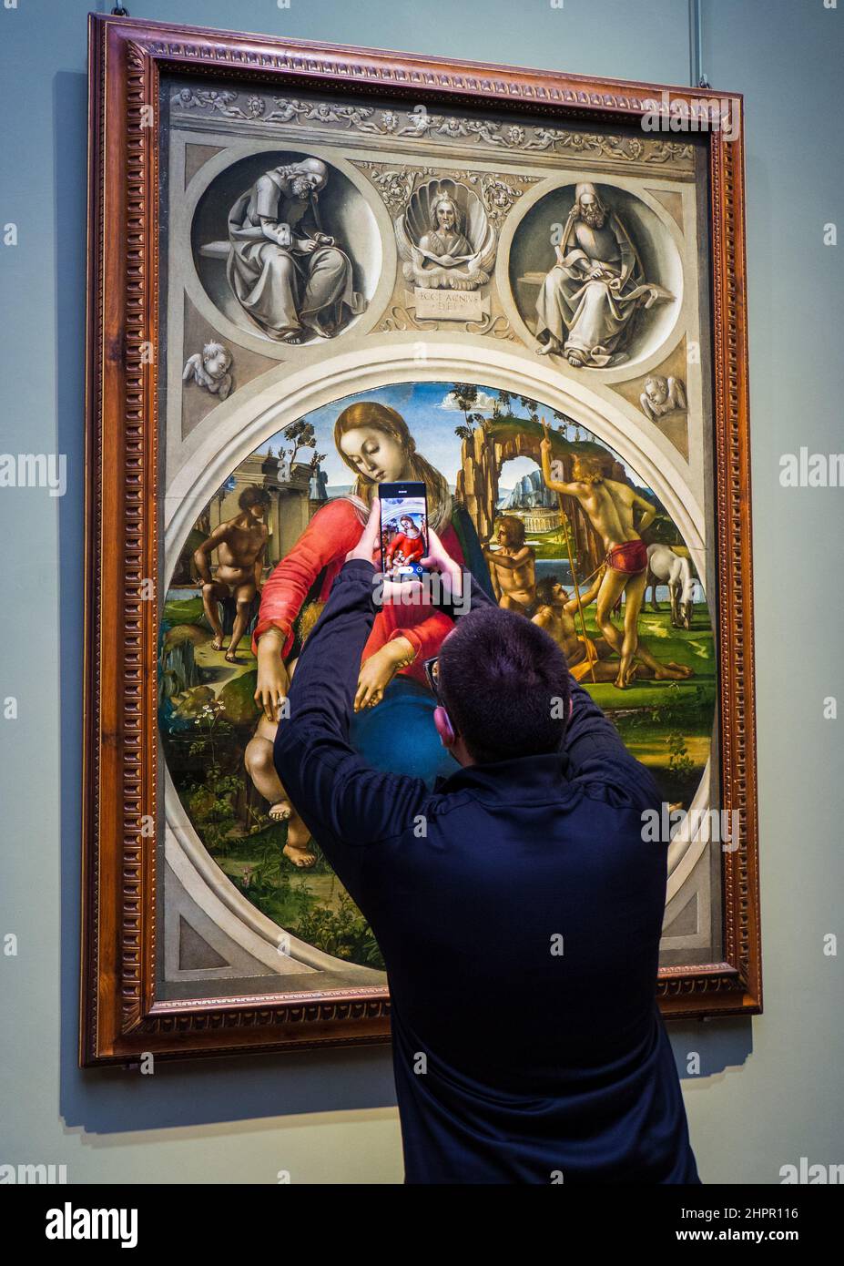Italia, Toscana, Firenze, Patrimonio dell'Umanità dell'UNESCO, Galleria Uffizi Foto Stock