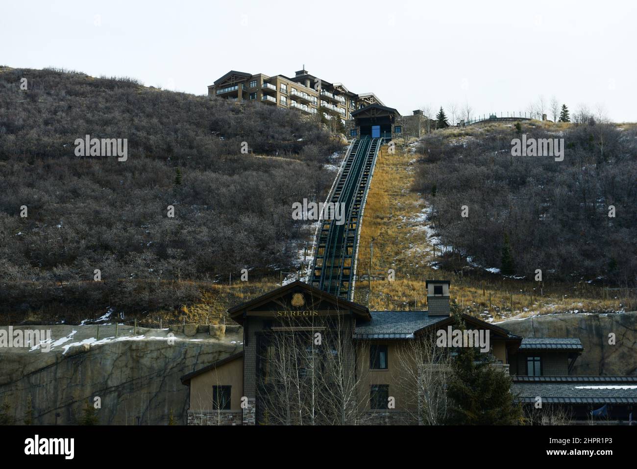 La Montage Lodge at Deer Valley Resort sciistico di Park City, Utah. Foto Stock