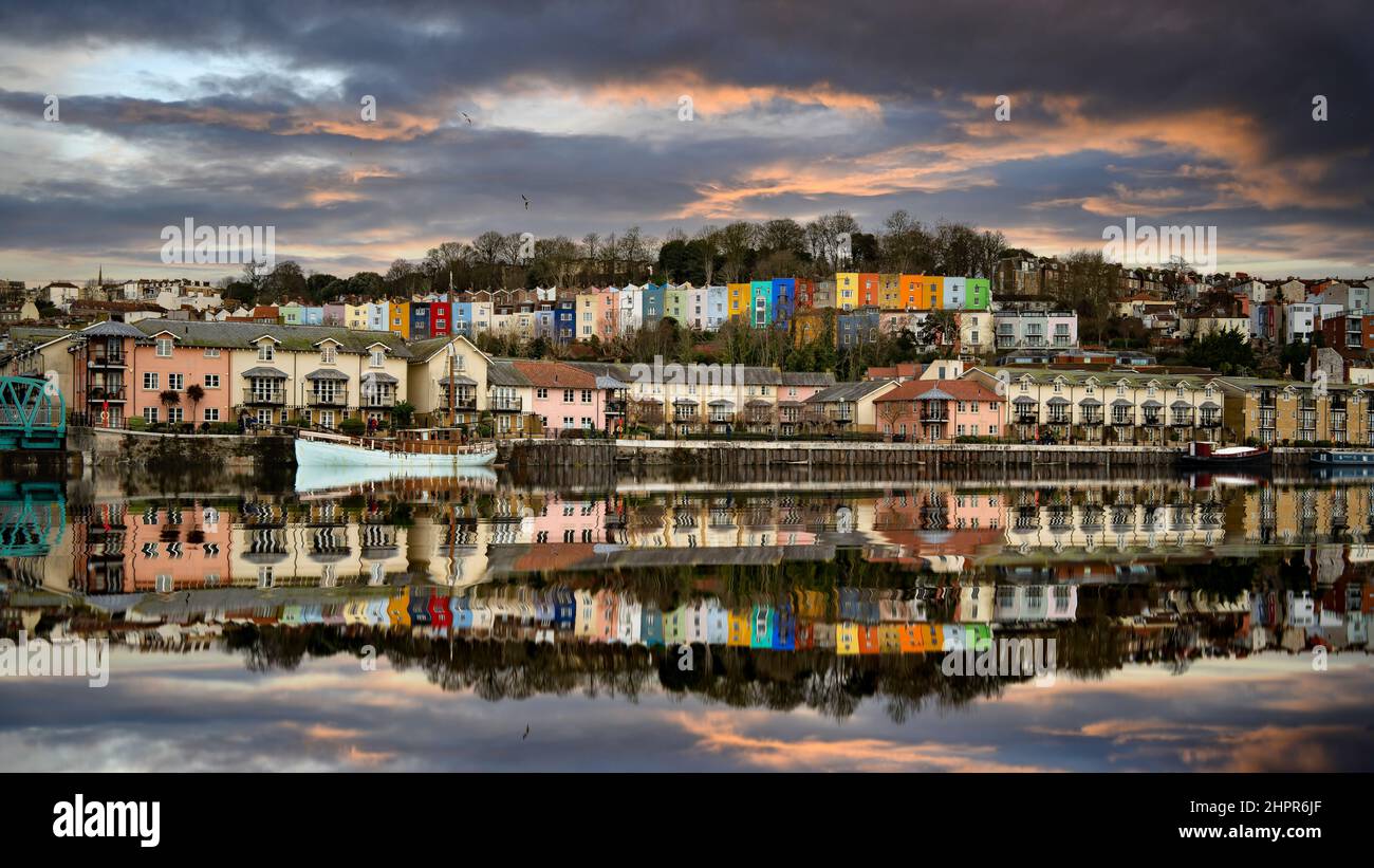 Bristol City Skyline Foto Stock