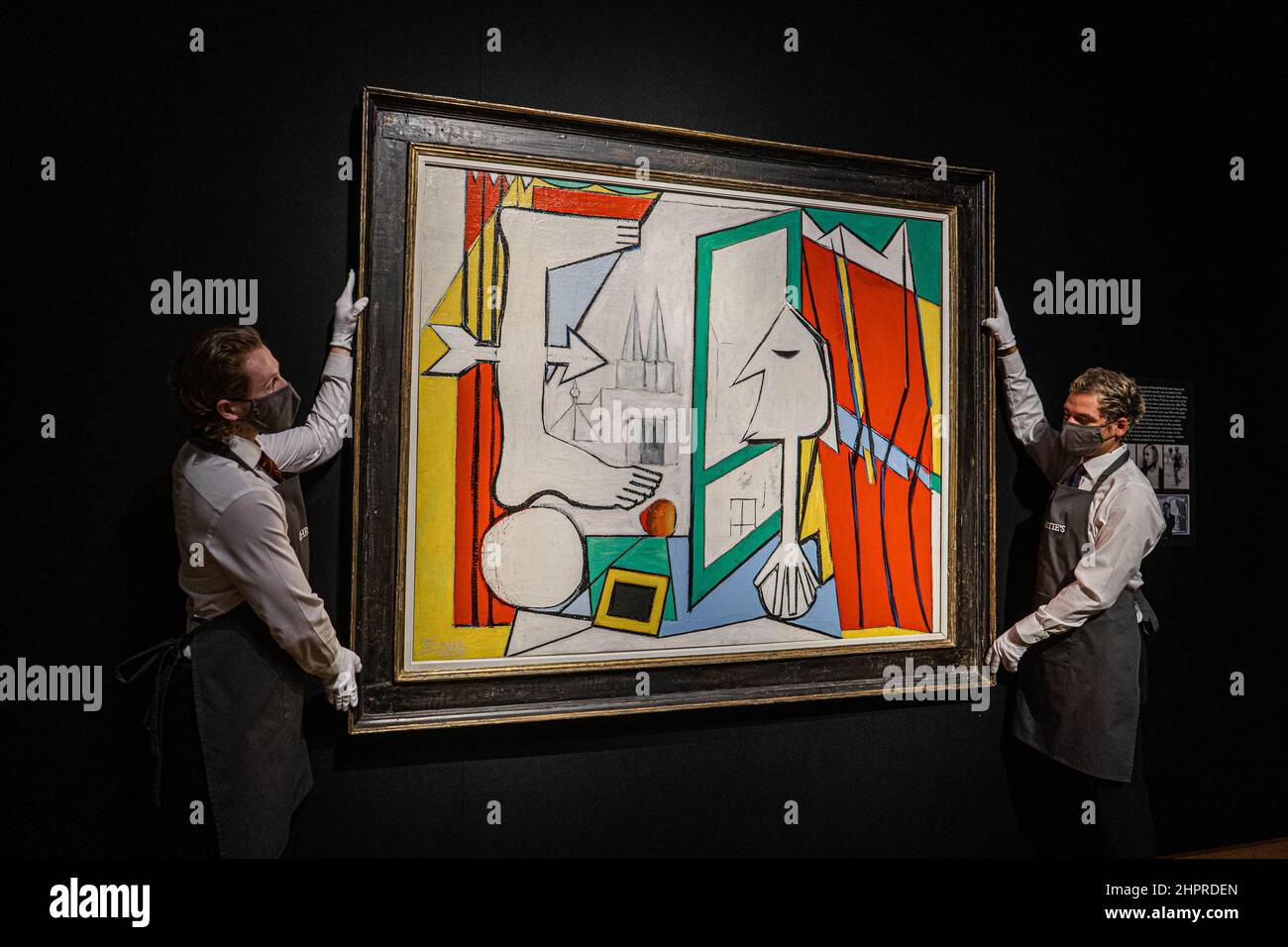 LONDRA, REGNO UNITO. 23rd Feb 2022. PABLO PICASSO (1881-1973) la fenêtre ouverte, stima: GBP 14.000.000 - GBP 24.000.000. Anteprima dell'arte della serata surreale . La vendita avviene presso la casa d'asta di Christie il 1 marzo 2022. Credit: amer Ghazzal/Alamy Live News Foto Stock