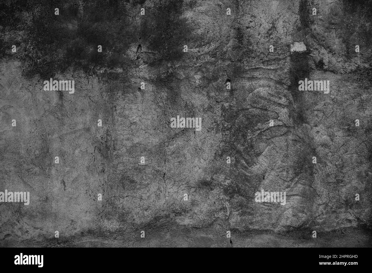 Parete grunge per disegno e sfondo. Sfondo in cemento ruvido ruvido e ruvido. Foto Stock