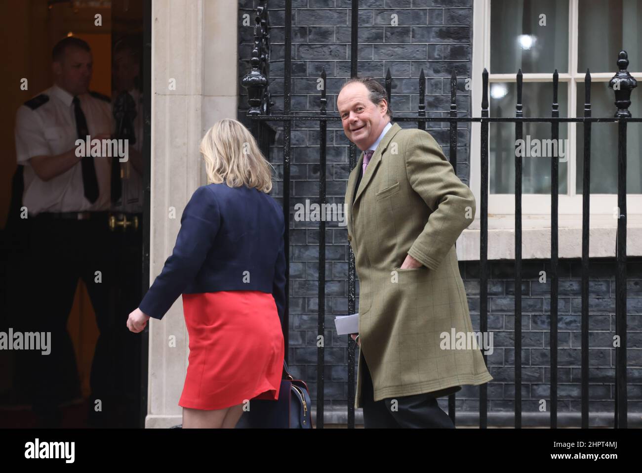Stephen Hammond arriva a Downing Street, Londra. Data foto: Mercoledì 23 febbraio 2022. Foto Stock