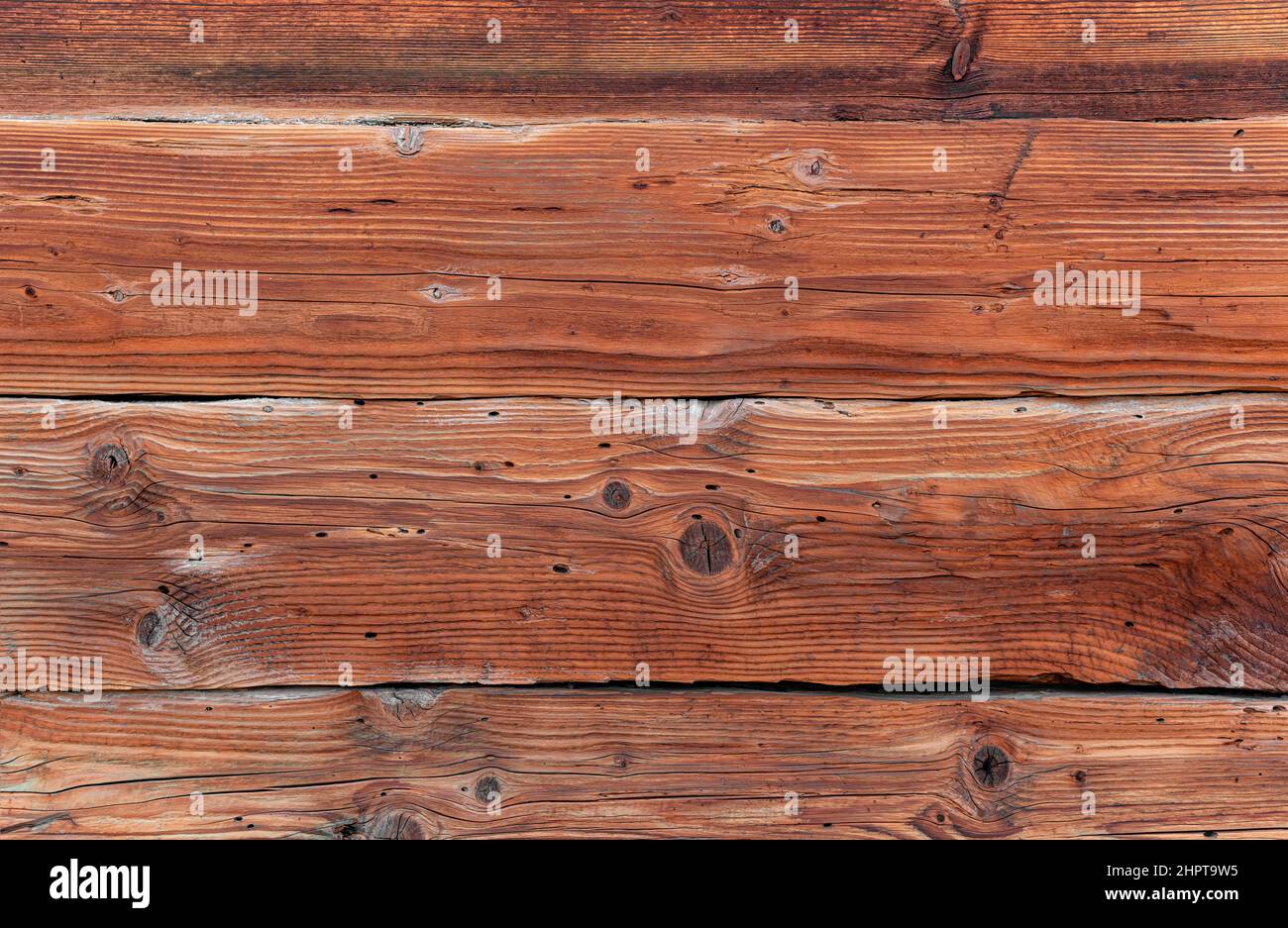 Sfondo di texture tavolo vecchio di legno scuro. Foto Stock