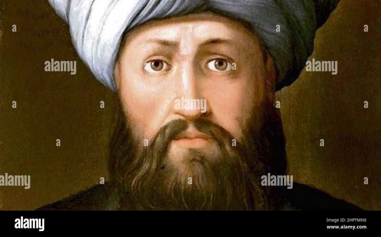 SALADIN Sultan Salah al-DIN (c 1136-1193) raffigurato b y Cristofano dell'altissimo circa 1560 Foto Stock