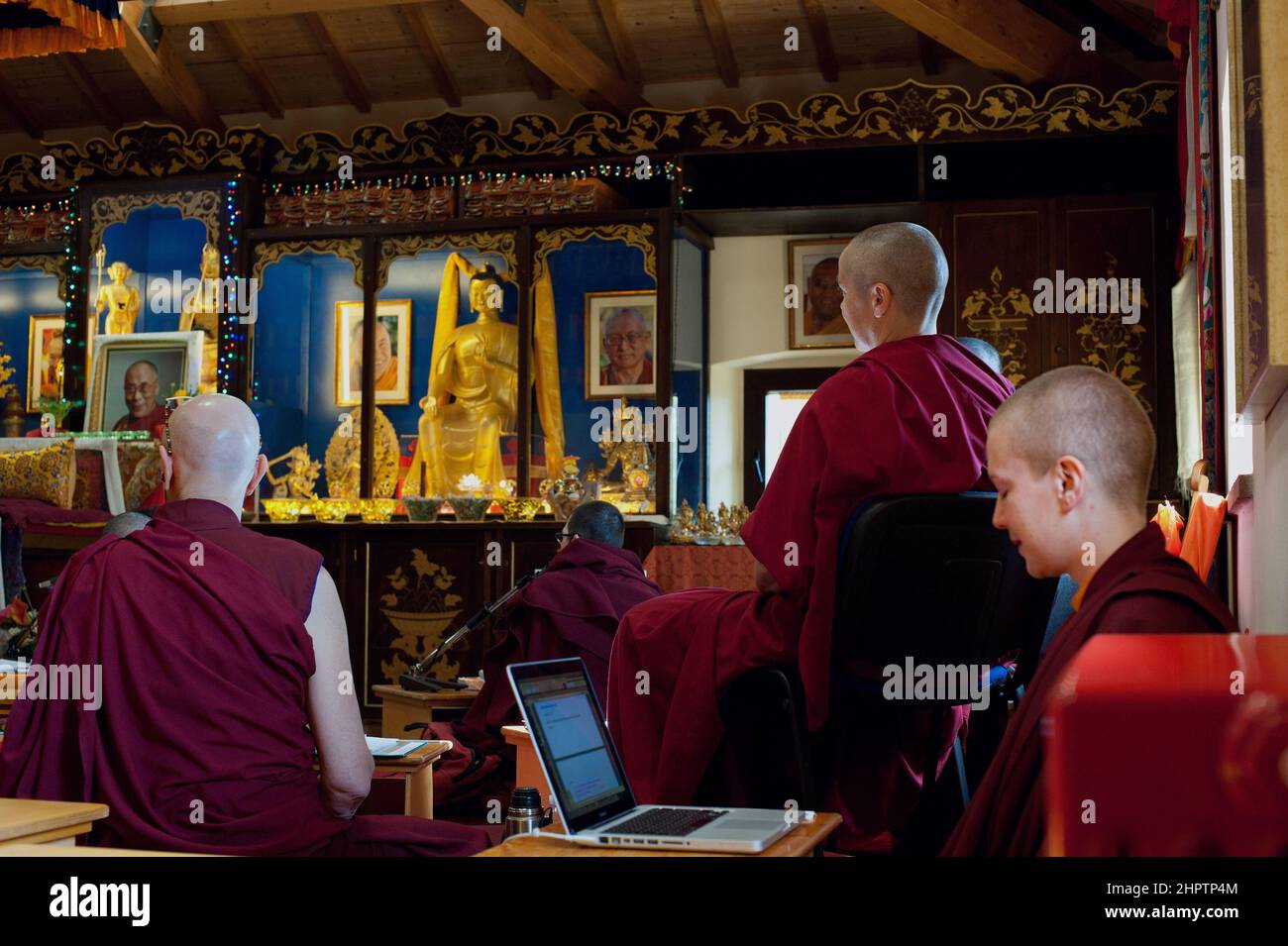 Pomaia, Pisa, Italia 19/03/2012: Istituto lama Tzong Khapa, Centro buddista tibetano. ©Andrea Sabbadini Foto Stock