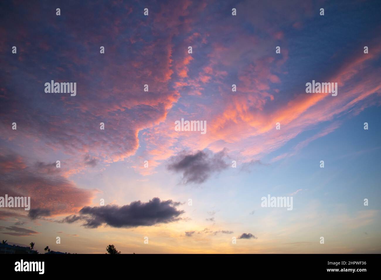 Alba sulla spiaggia di Sanibel Island Foto Stock