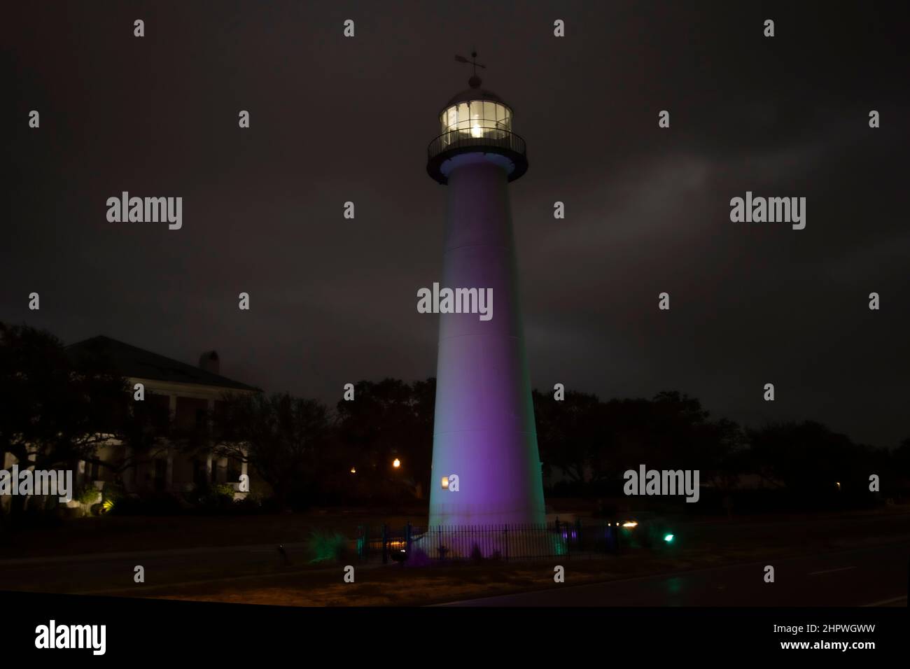 Biloxi, Mississippi USA al faro di Biloxi Foto Stock