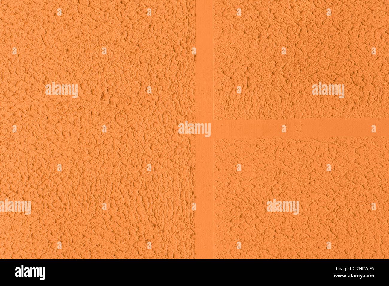 Orange Plaster Wall Texture Design Rough Pattern Abstract Stucco background. Foto Stock