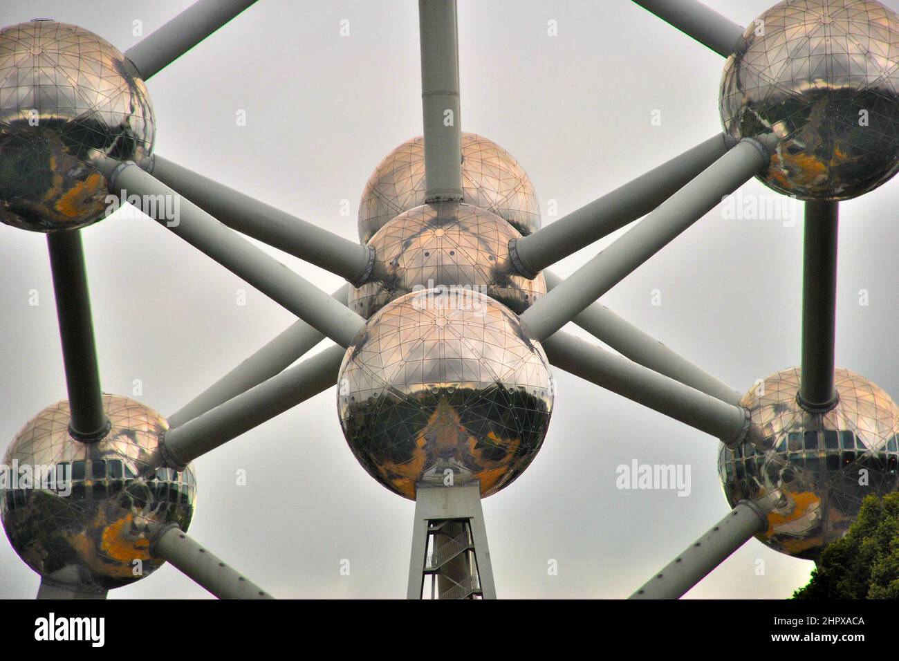 Atomium di Bruxelles, in Belgio Foto Stock