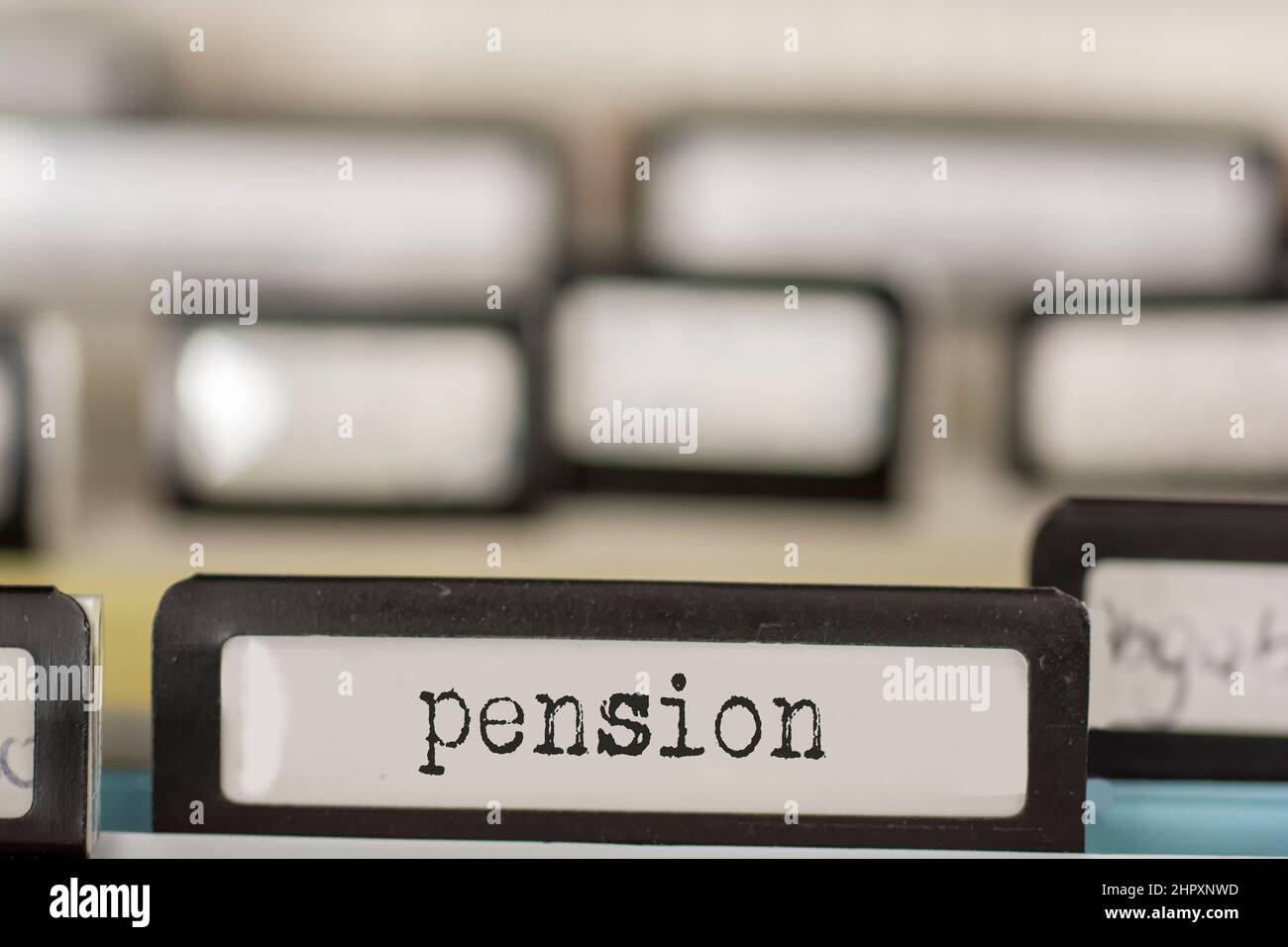 Pensione tab Foto Stock