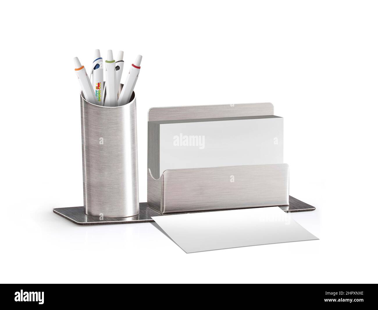 Rappresentazione del biglietto da visita Mockup 3D Foto Stock