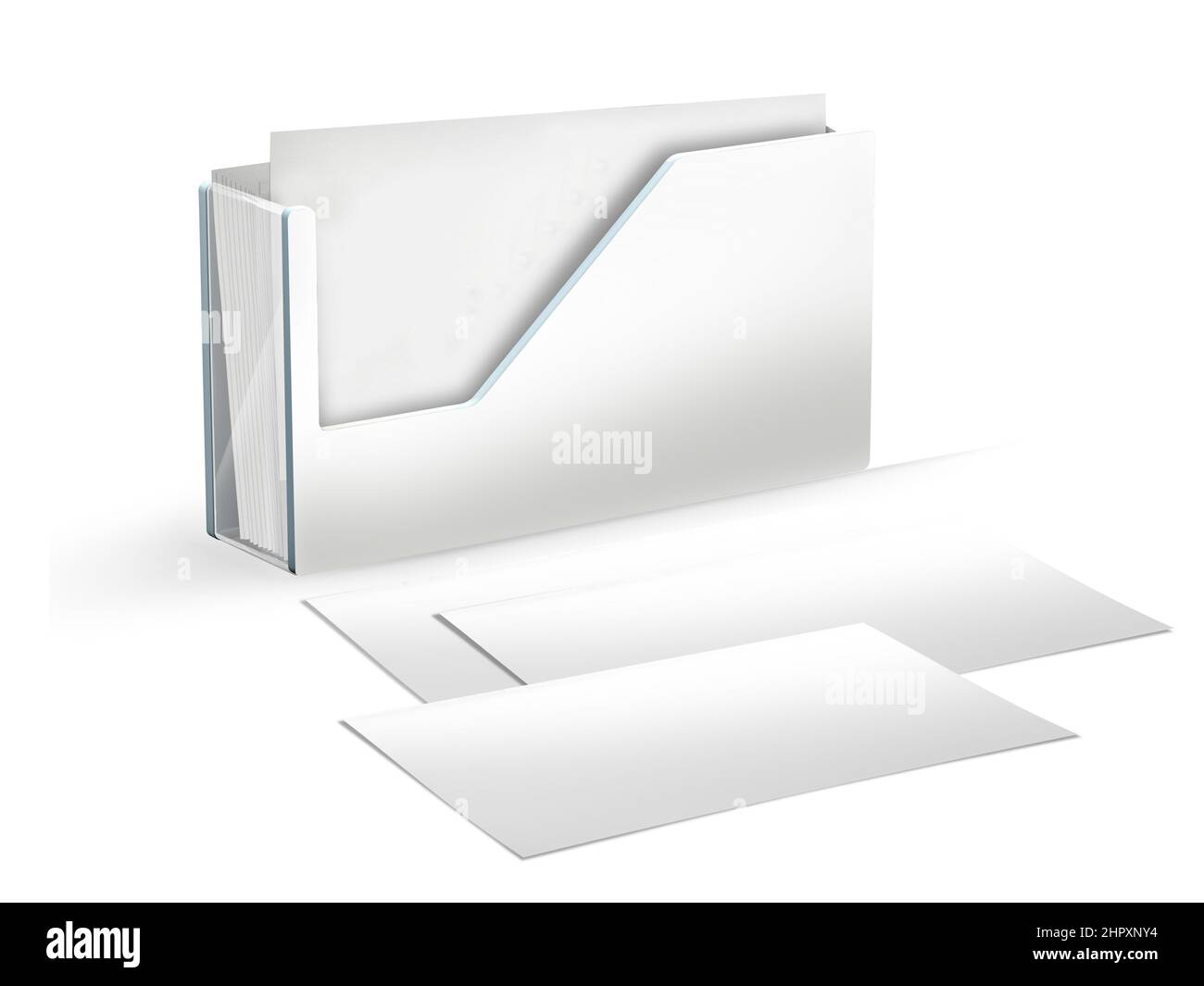 Rappresentazione del biglietto da visita Mockup 3D Foto Stock