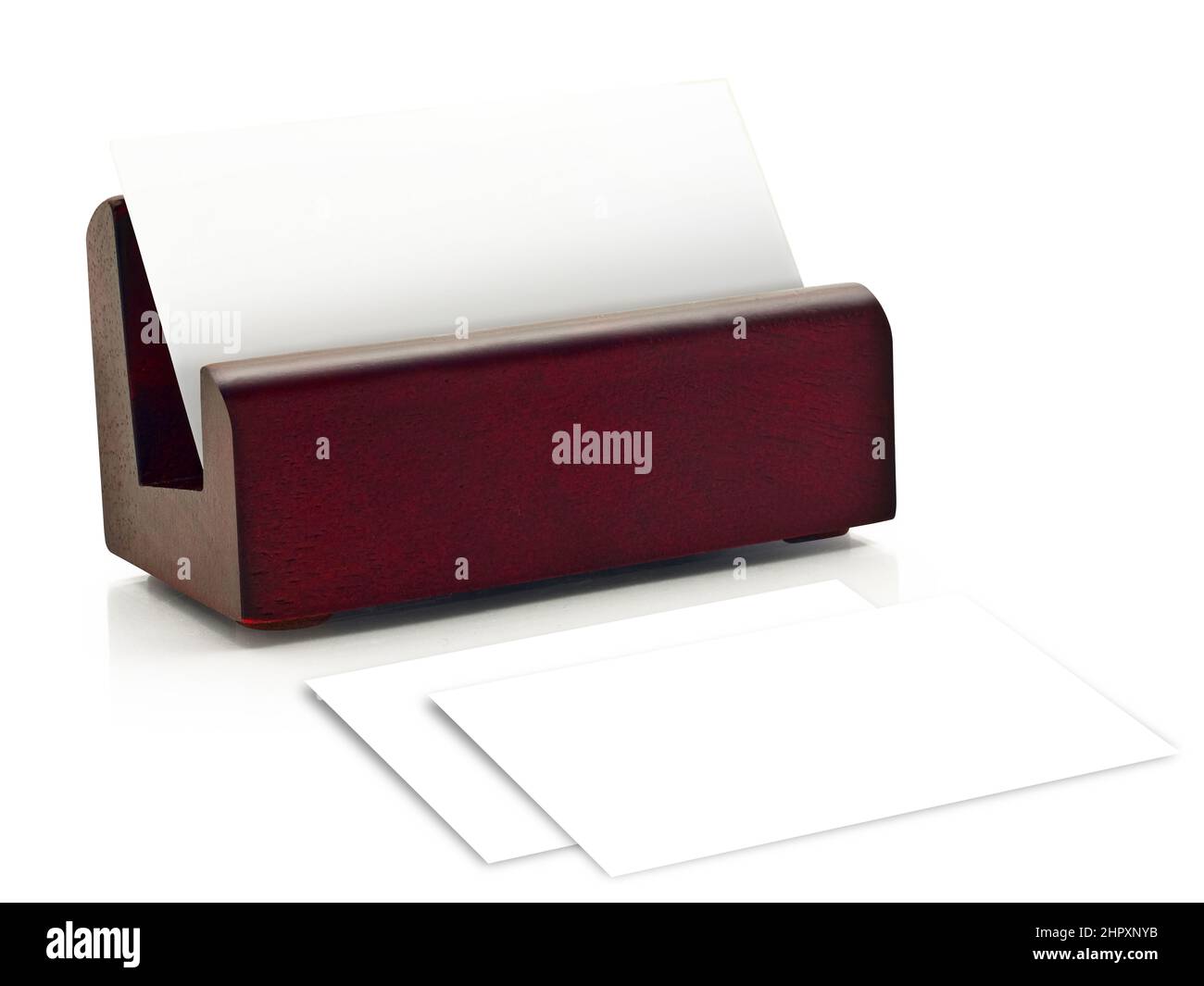 Rappresentazione del biglietto da visita Mockup 3D Foto Stock