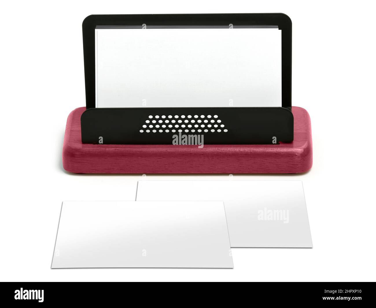 Rappresentazione del biglietto da visita Mockup 3D Foto Stock