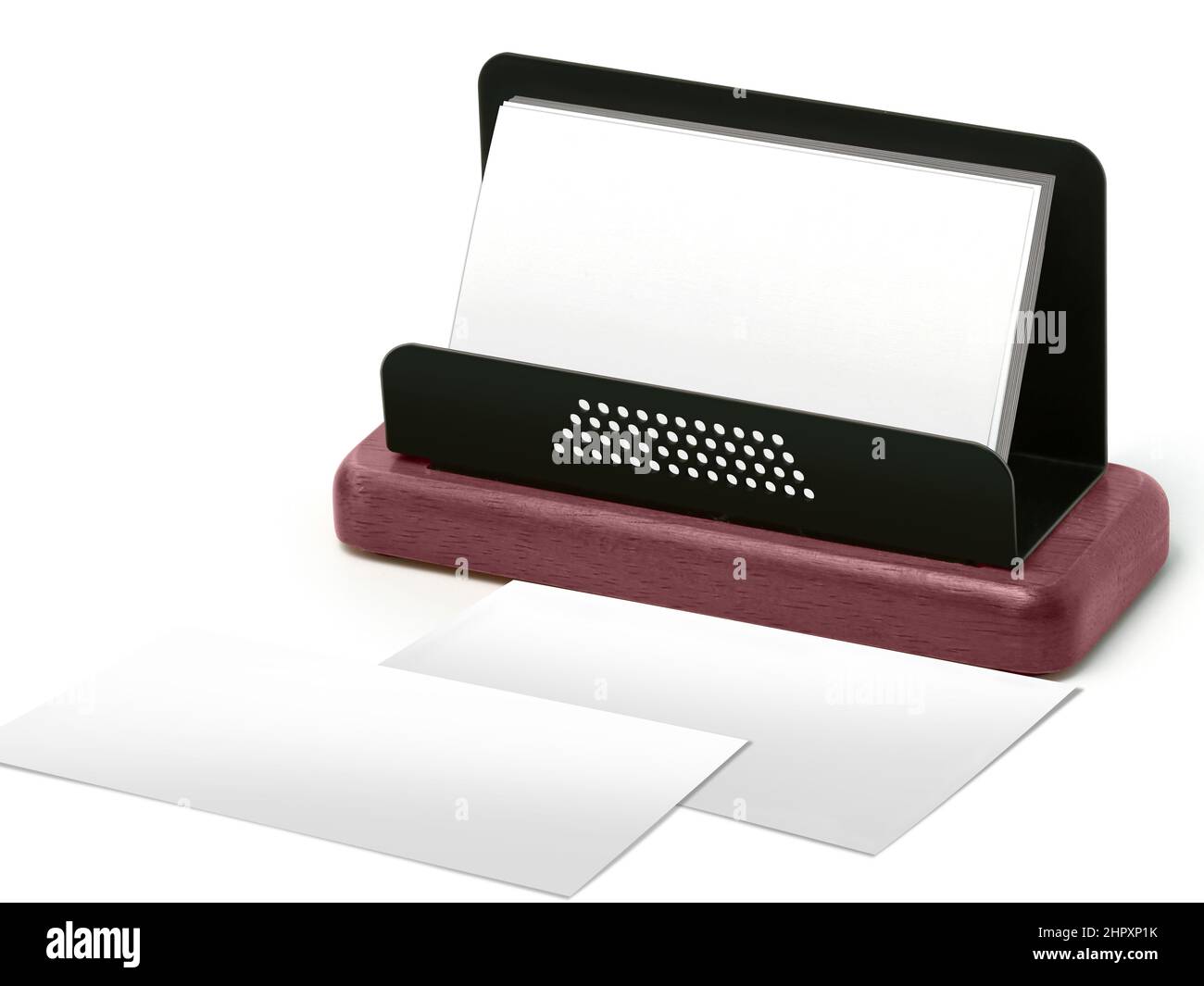 Rappresentazione del biglietto da visita Mockup 3D Foto Stock