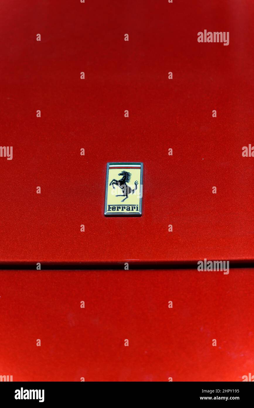 Ferrari Monza barchetta SP1, l'esclusiva vettura sportiva premiata con il Compasso d'Oro 2020, ADI Design Museum, Compasso d'Oro, Milano, Lombardia, Italia, Foto Stock