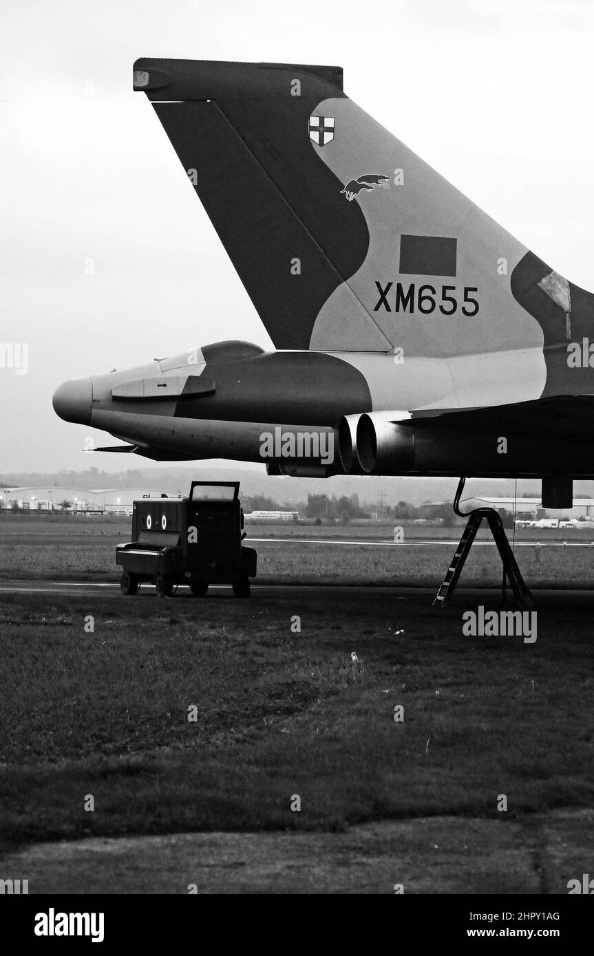 XM655 presso Wellesbourne Airfield. Foto Stock