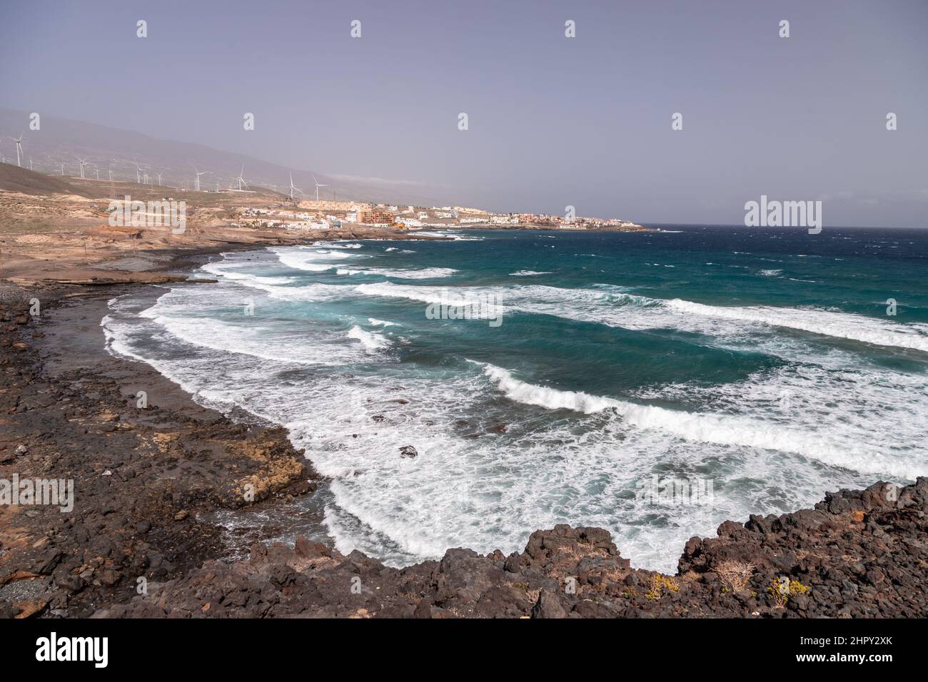 Playa Grande a Tenerife, nelle Isole Canarie Foto Stock