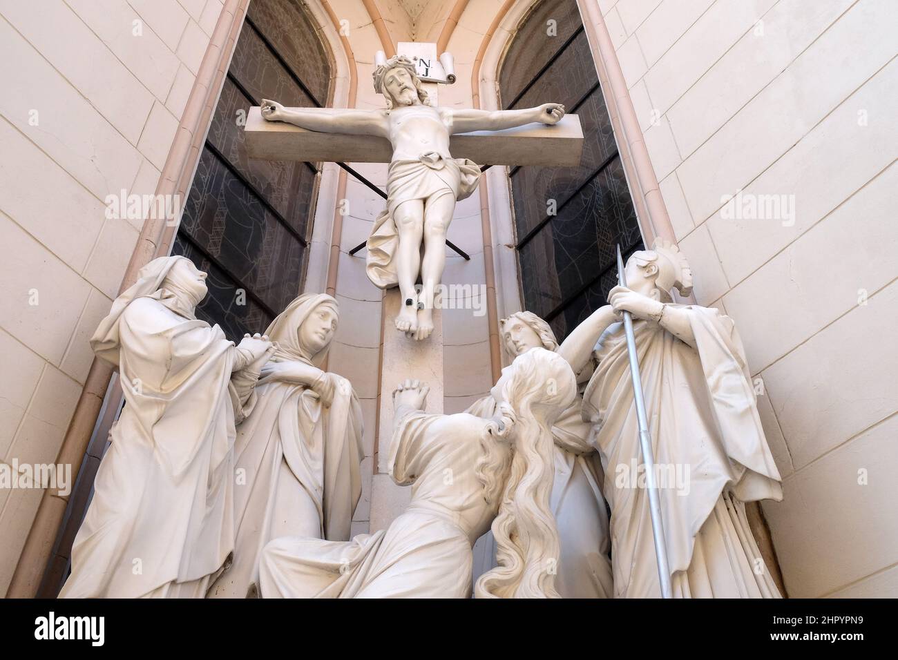 Crocifissione, Basilica Assunzione della Vergine Maria a Marija Bistrica, Croazia Foto Stock