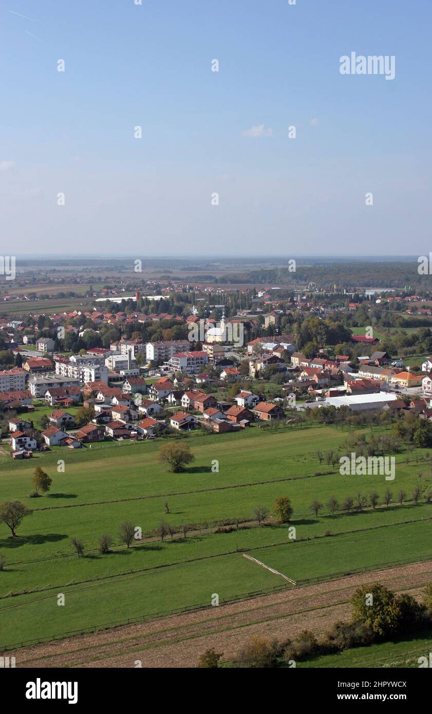 Grubisno Polje è una città della Croazia, nella Contea di Bjelovar Bilogora Foto Stock