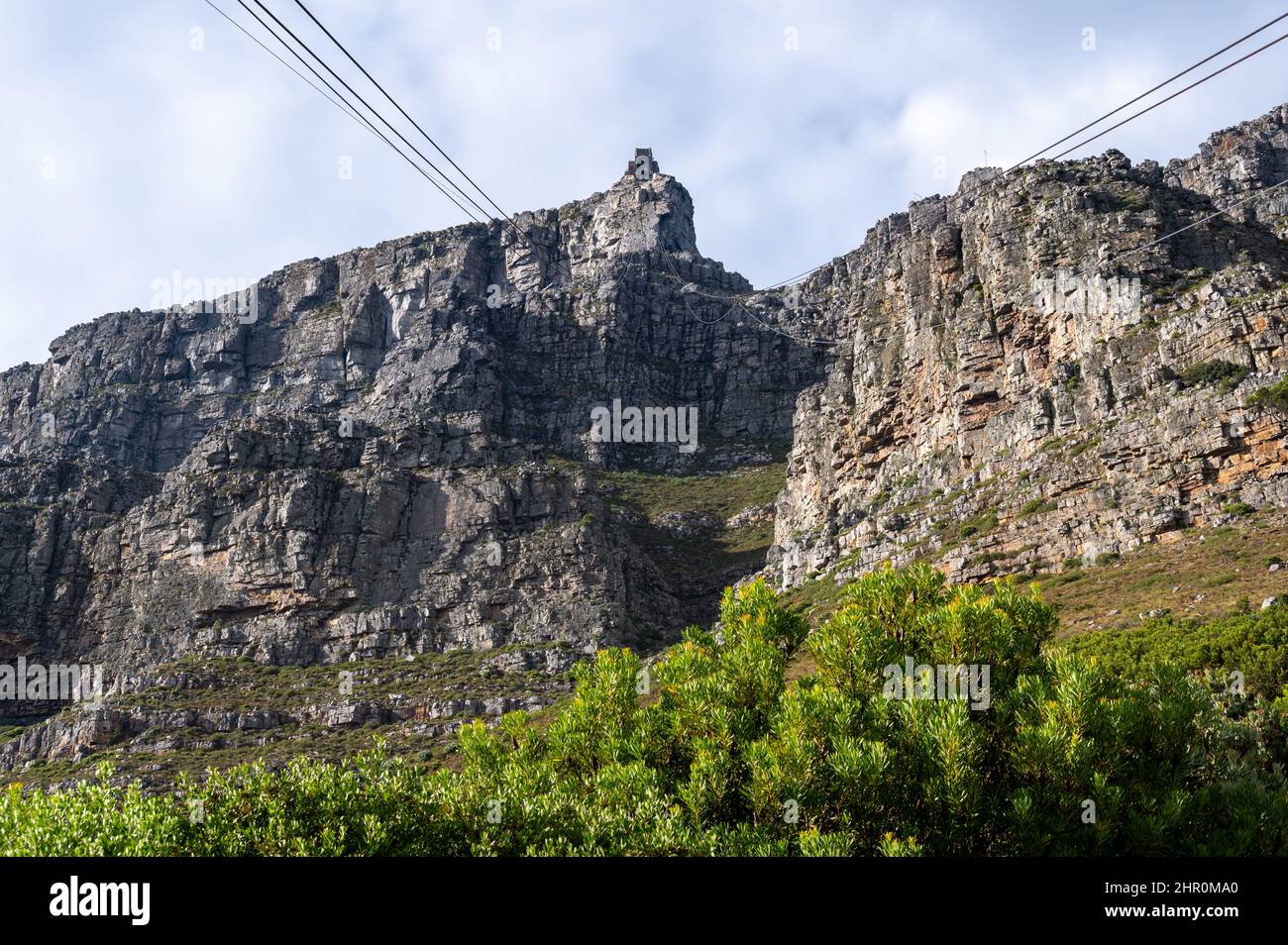 La funivia a Table Mountain a Città del Capo Foto Stock