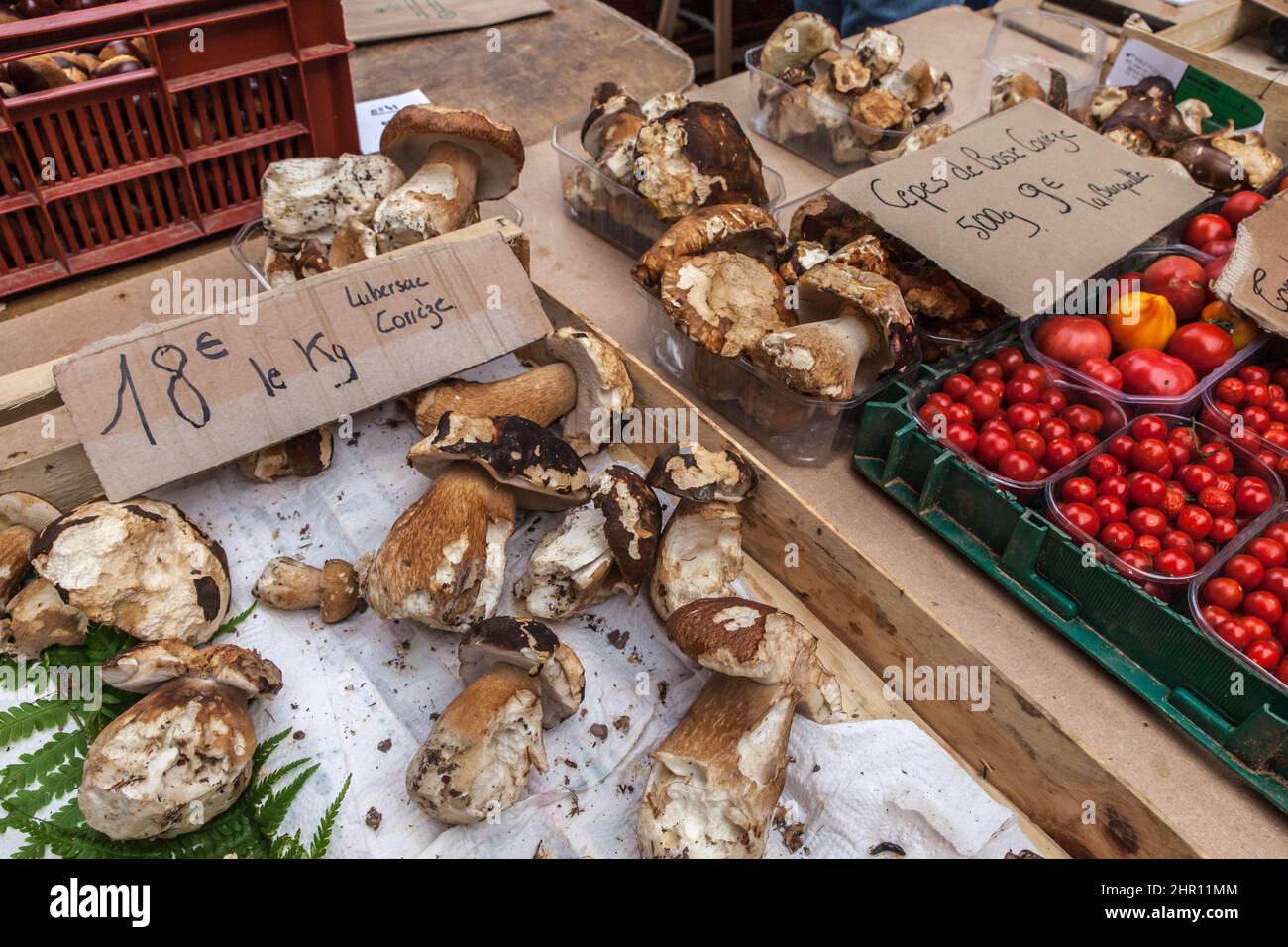 Scène de marché Foto Stock