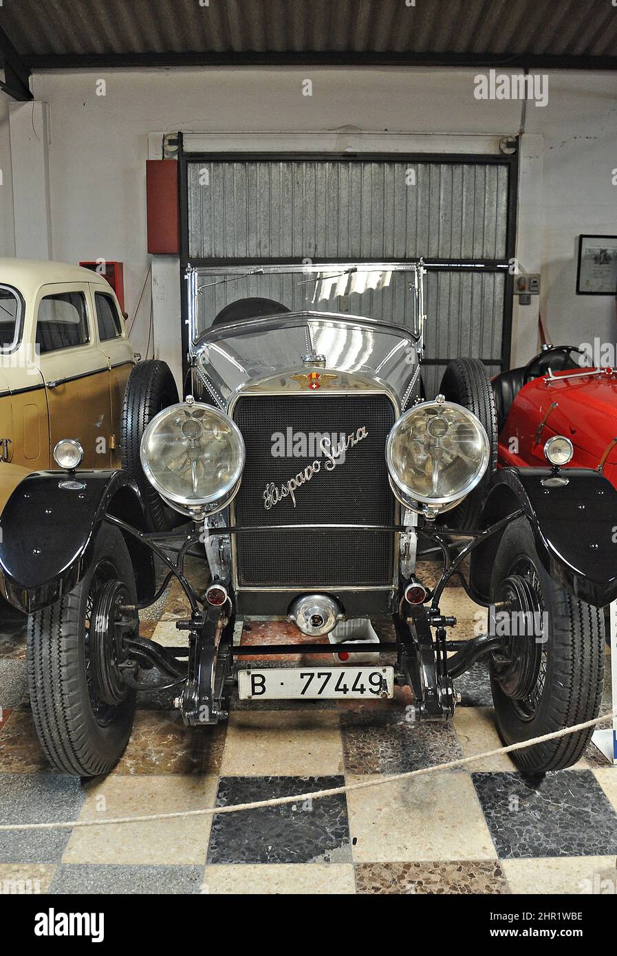 Hispano-Suiza car T49 (1928)-Salvador Claret collezione di auto e moto a Sils, Barcellona, Catalogna, Spagna Foto Stock