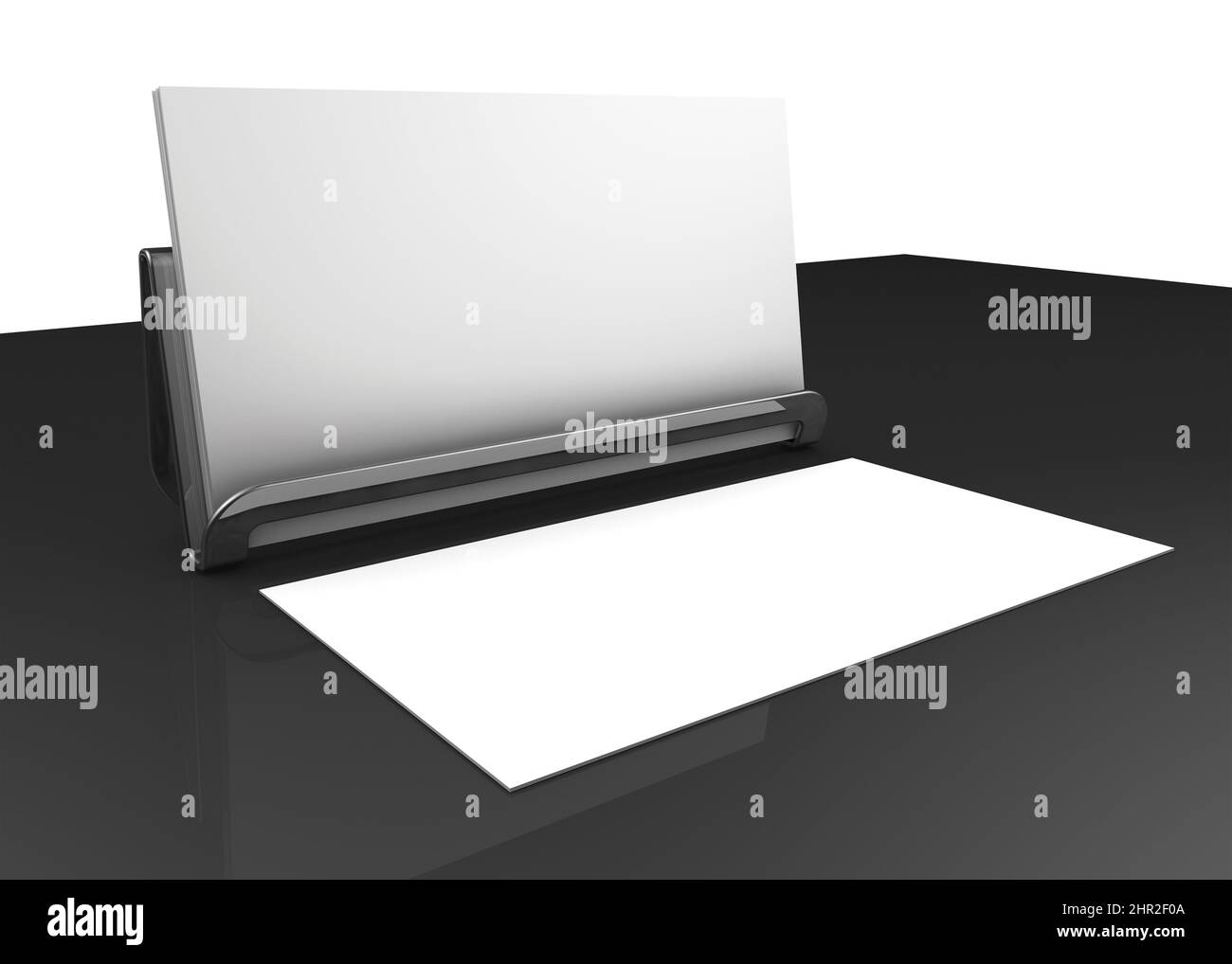 Rappresentazione del biglietto da visita Mockup 3D Foto Stock