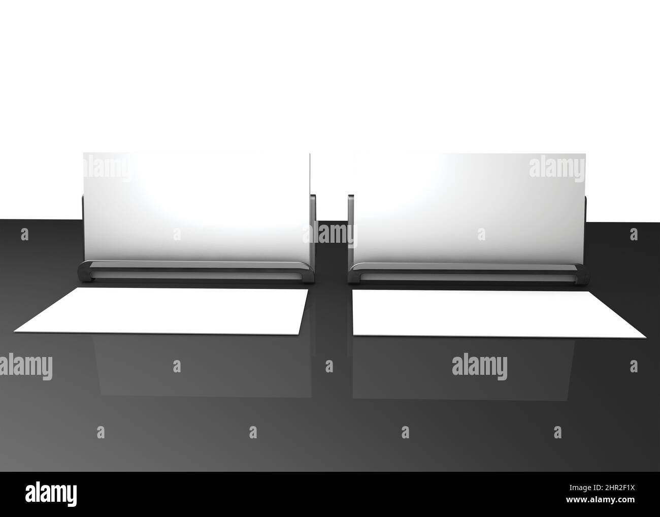 Rappresentazione del biglietto da visita Mockup 3D Foto Stock