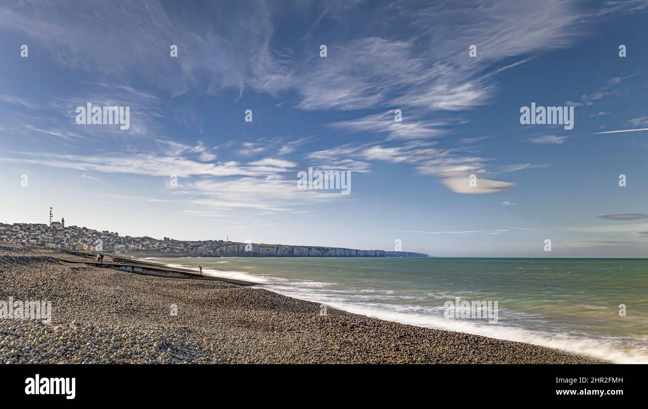 Panorama cote picarde au niveau de Ault Foto Stock