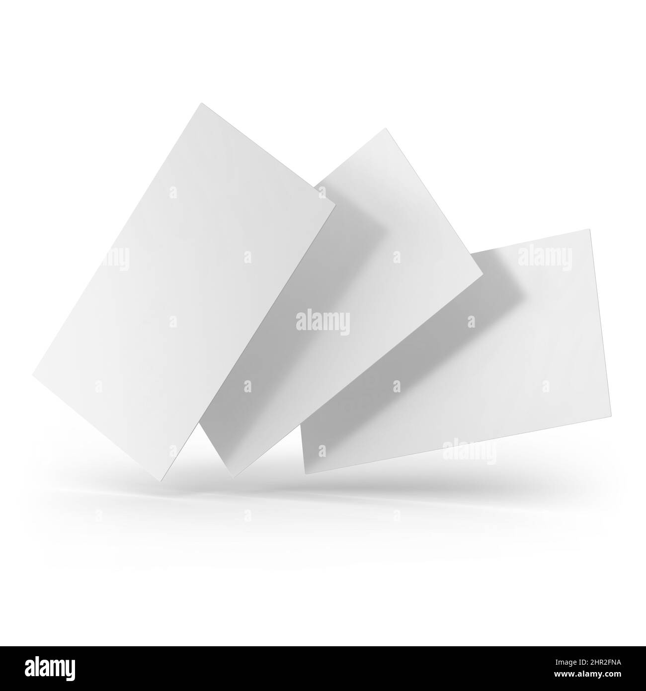 Rappresentazione del biglietto da visita Mockup 3D Foto Stock