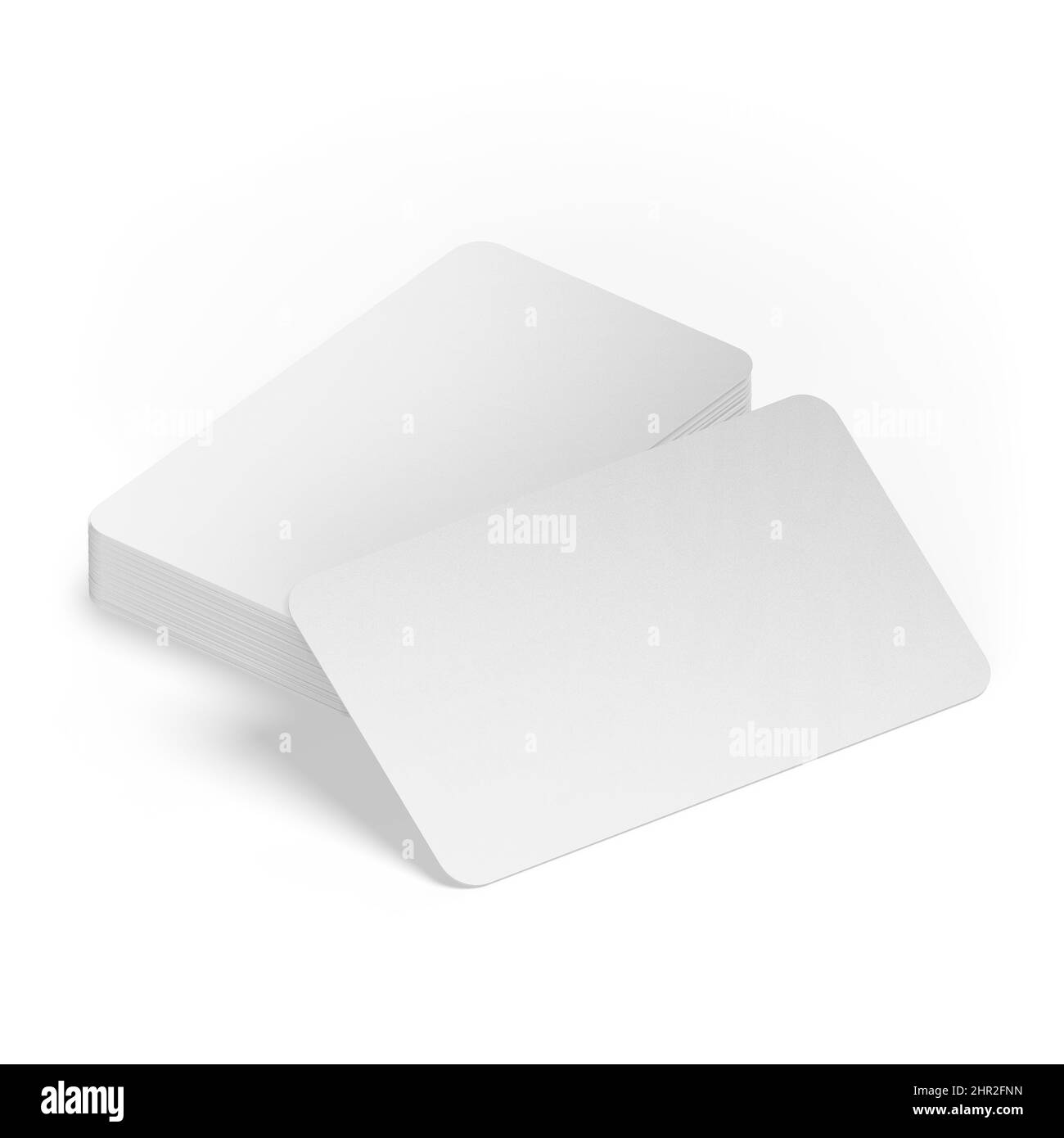 Rappresentazione del biglietto da visita Mockup 3D Foto Stock