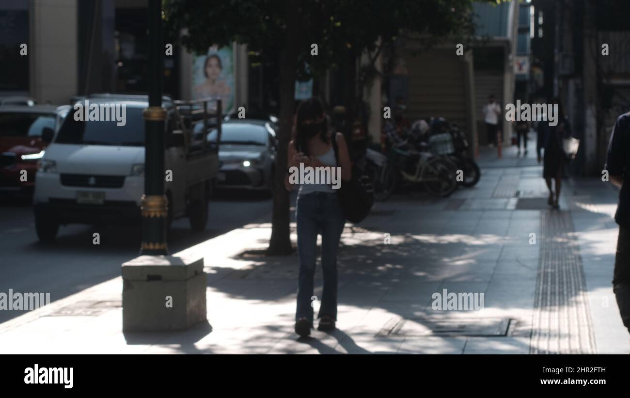 Background e assurdità astratta non del tutto a destra Foto Stock