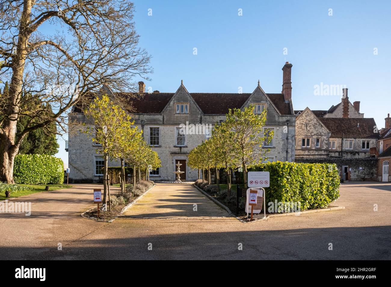 Froyle Park Country Estate, un luogo per matrimoni e conferenze in una casa padronale Jacobean del 16th secolo, Hampshire, Inghilterra, Regno Unito Foto Stock