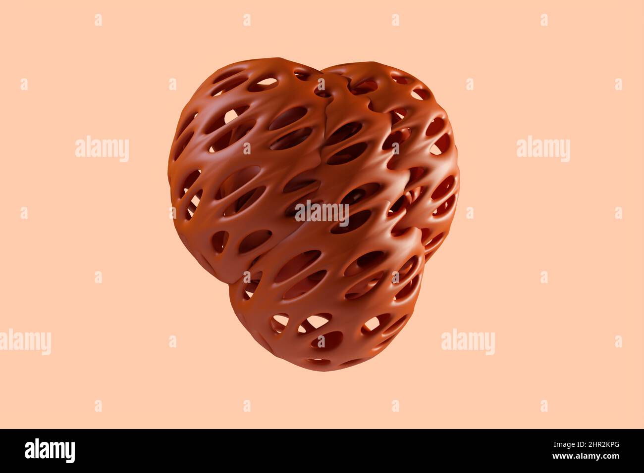 Riassunto 3D sfondo di forma organica. 3D rendering Foto Stock