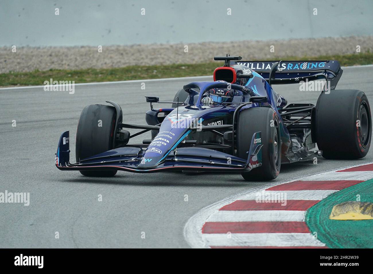 25th febbraio 2022, Circuit de Catalunya, Barcellona, Formula 1 test drive 2022 a Barcellona, nella foto Alexander Albon (GBR), Williams Racing Foto Stock