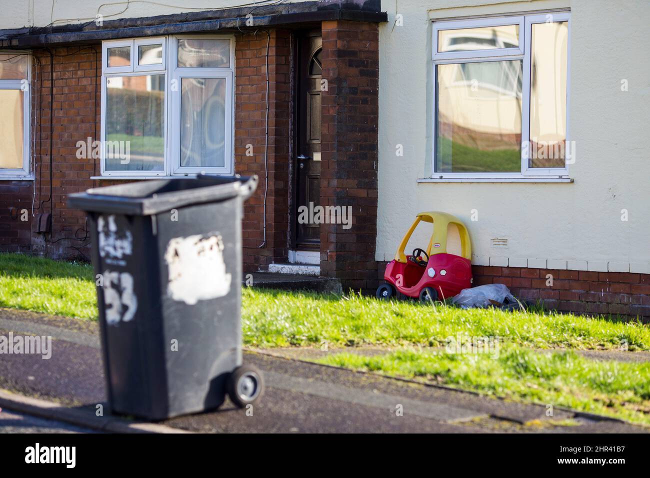 Consiglio /alloggi associazione appartamenti a Boothtown , Halifax, Calderdale , West Yorkshire, UK Credit: Windmill Images/Alamy Live News Foto Stock