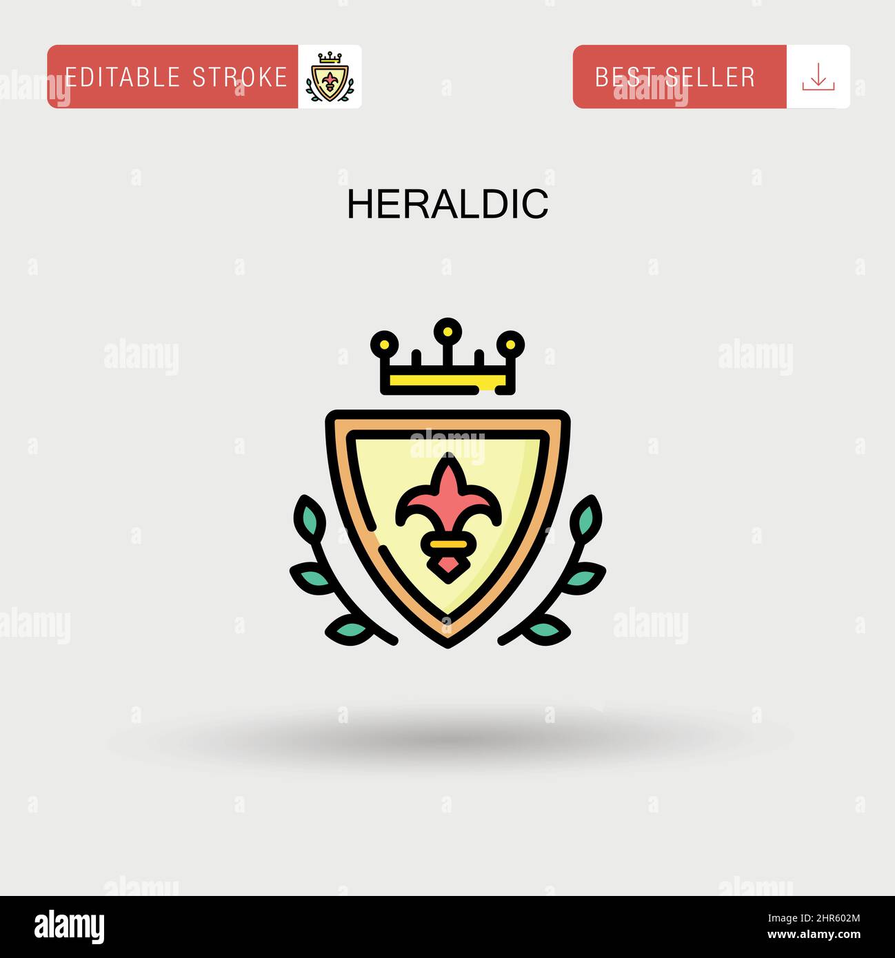 Logo vettoriale di scudo leone araldica immagini e fotografie stock ad