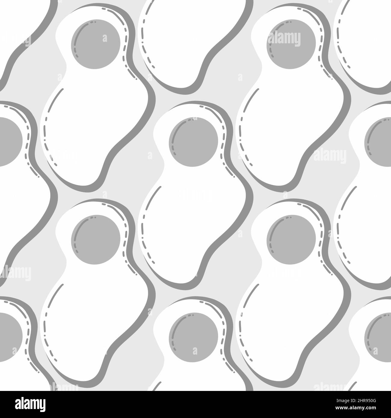 I bambini hanno un motivo di uova strapazzate senza cuciture per tessuti e confezioni, regali, carte e biancheria Foto Stock