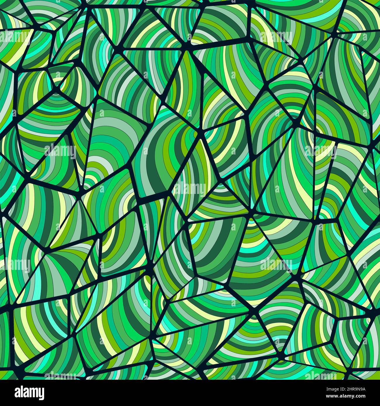 Sfondo senza giunture di forme geometriche. Illustrazione a mano libera Illustrazione Vettoriale