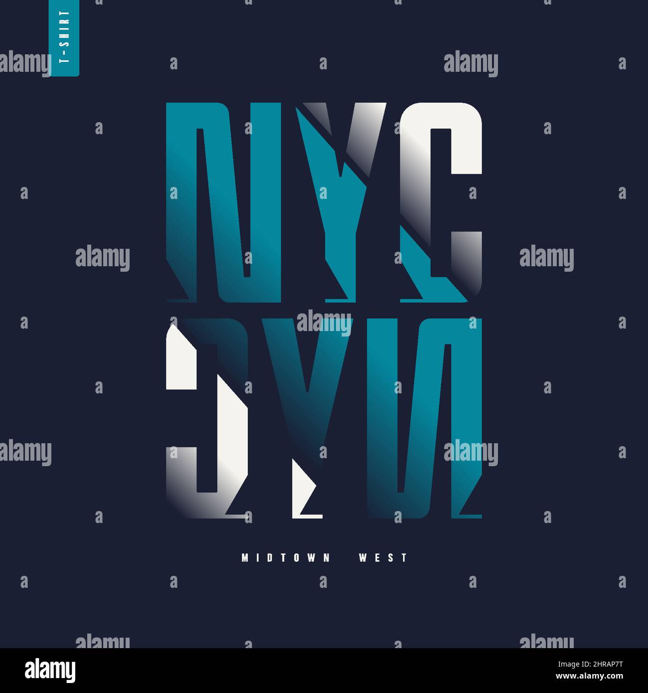 New York. Design vettoriale elegante e grafico a T, stampa, illustrazione Illustrazione Vettoriale