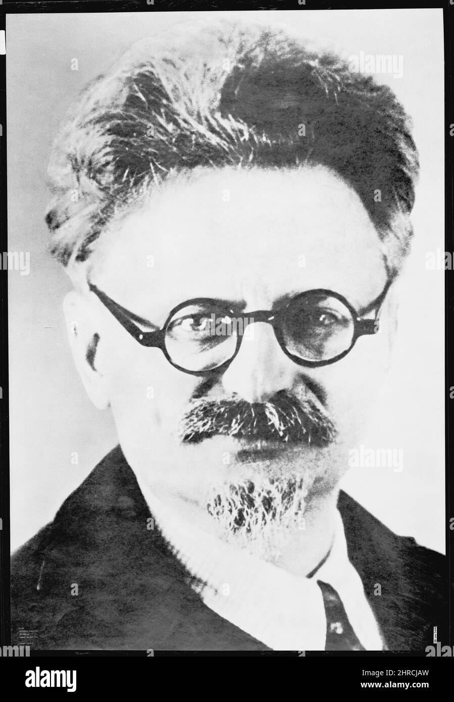 Ritratto del rivoluzionario russo, Leon Trotsky (1879-1940), nato Lev Davidovich Bronstein. Nessuna data o luogo Foto Stock