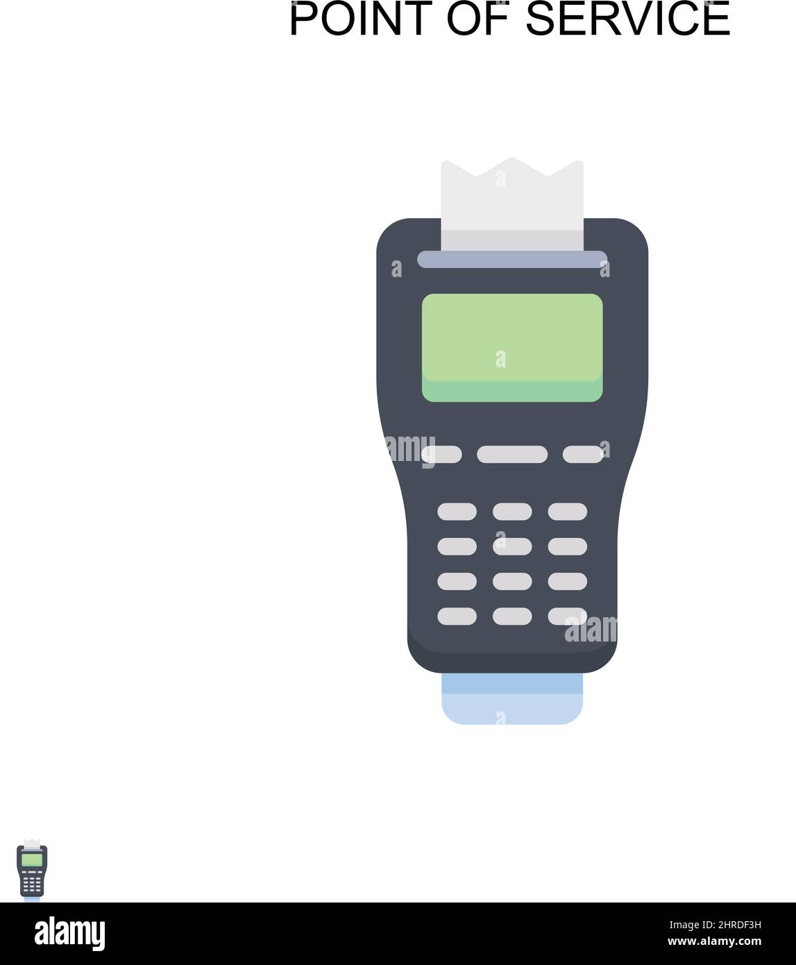 Icona vettore semplice punto di servizio. Modello di disegno del simbolo di illustrazione per l'elemento dell'interfaccia utente mobile Web. Illustrazione Vettoriale