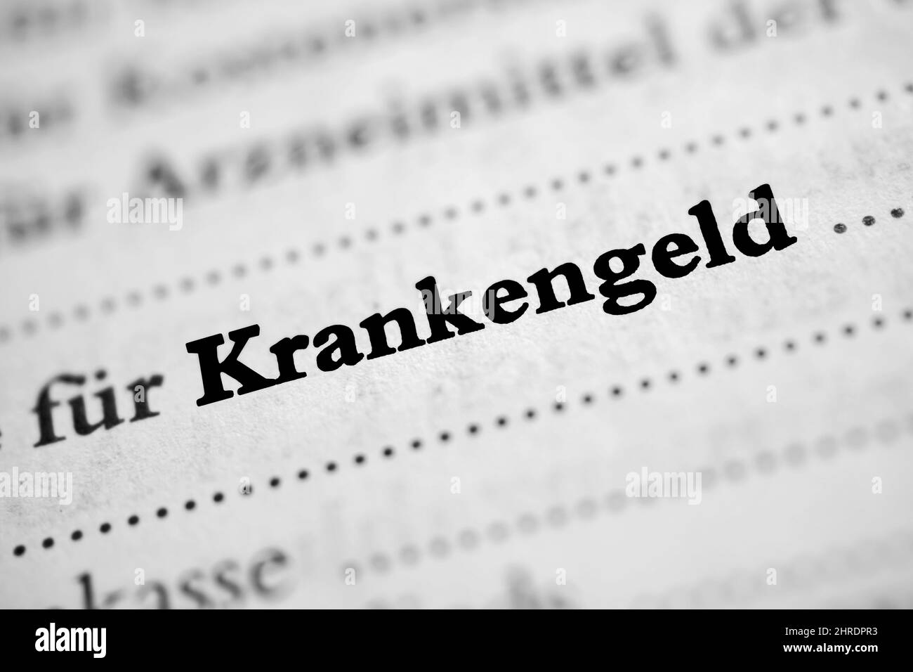 Primo piano delle parole 'secondo pagamento' scritte sulla pagina Foto Stock