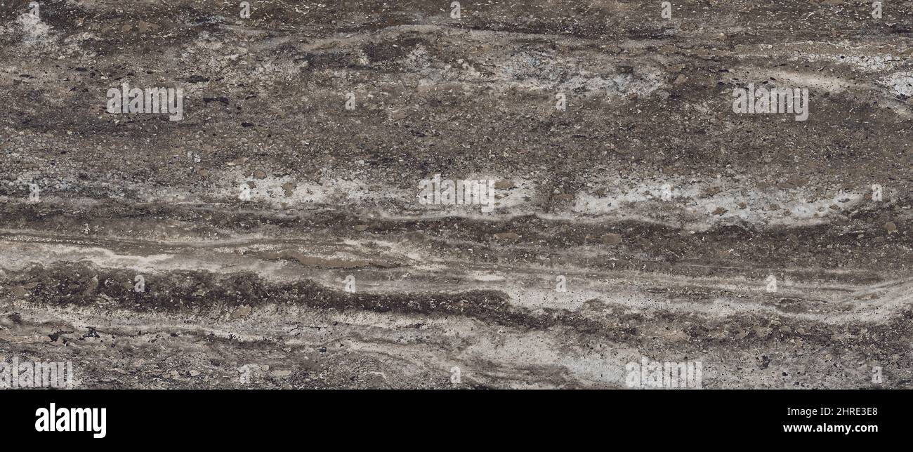 Texture di pietra naturale. Marmo marrone, superficie opaca, lastra italiana, granito, struttura avorio, piastrelle in ceramica per pavimenti e pareti. Porcellana rustica naturale Foto Stock