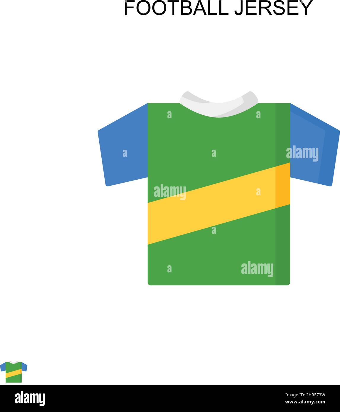 Maglia da calcio semplice icona vettoriale. Modello di disegno del simbolo di illustrazione per l'elemento dell'interfaccia utente mobile Web. Illustrazione Vettoriale