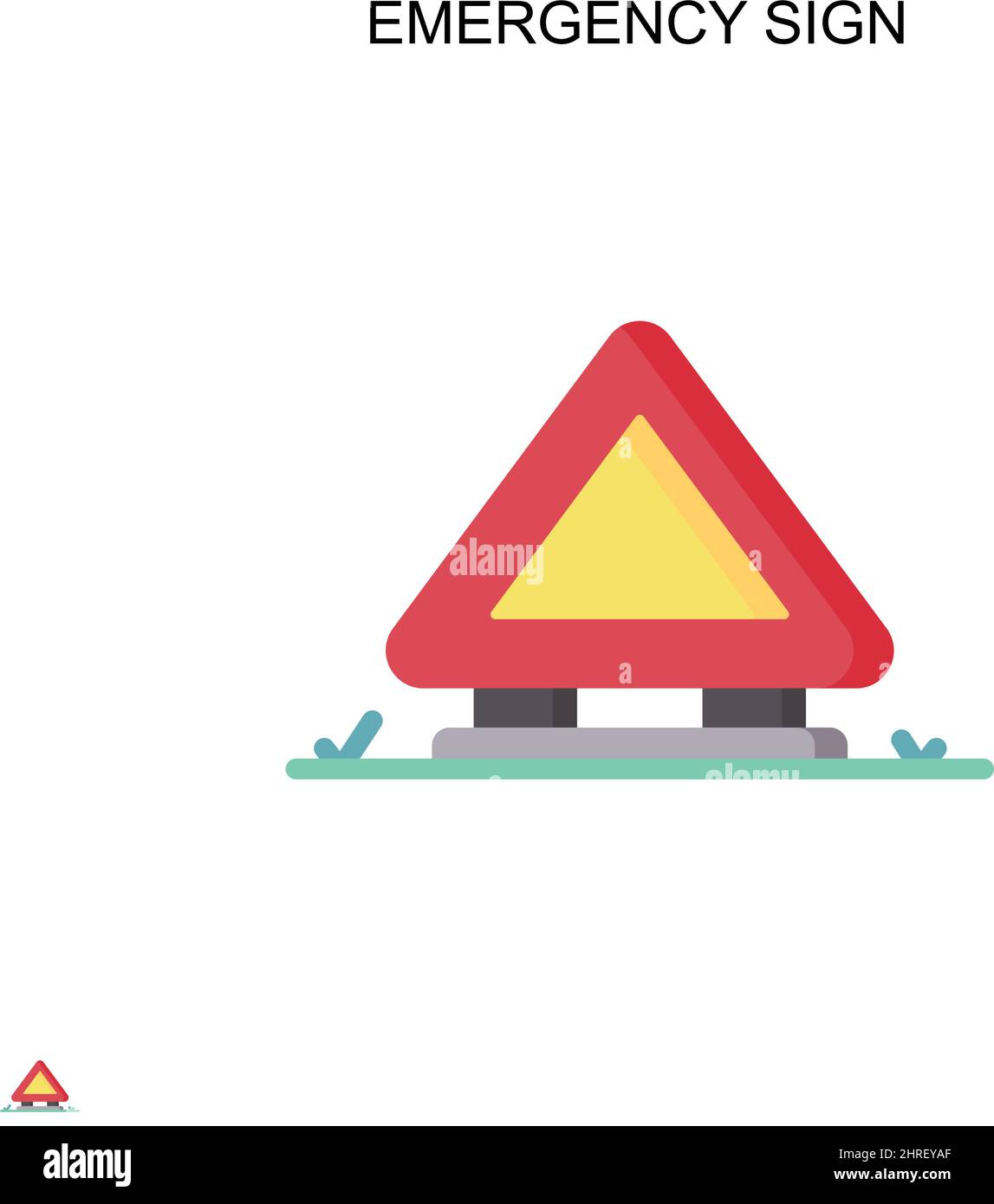Simbolo di emergenza icona vettore semplice. Modello di disegno del simbolo di illustrazione per l'elemento dell'interfaccia utente mobile Web. Illustrazione Vettoriale