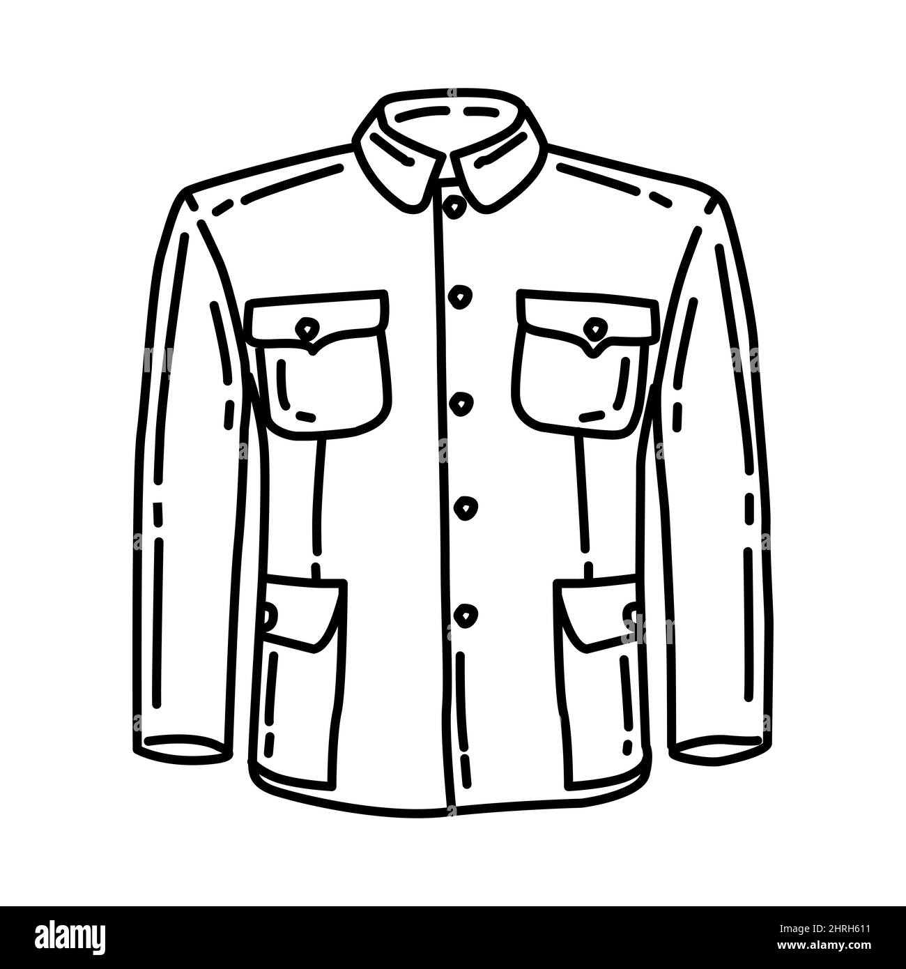 Zhongshan vestito maschio parte del capodanno cinese tradizionale Costume e decorazione disegno a mano icona Set Vector. Illustrazione Vettoriale